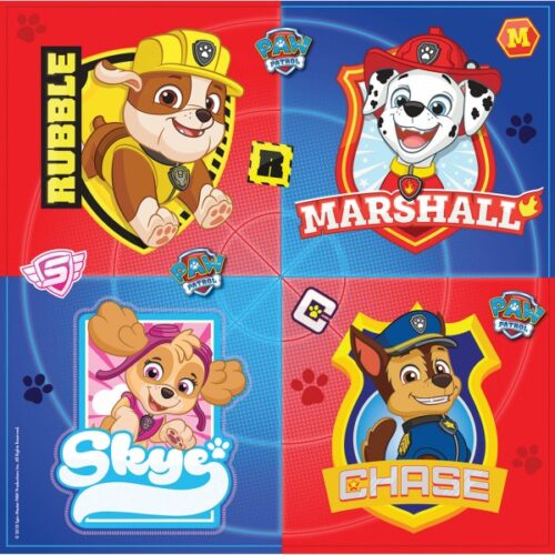Χαρτοπετσέτες Paw Patrol πατουσάκια (16 τεμ)