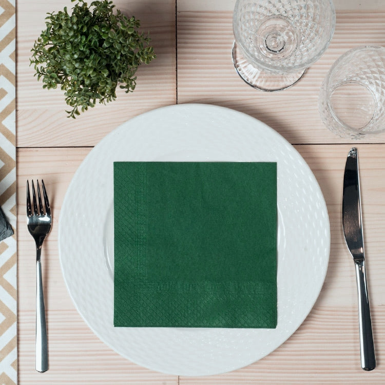 Χαρτοπετσέτες Σκούρο Πράσινο (20 τεμ)