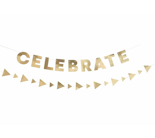 Χρυσή Γιρλάντα Celebrate 2m