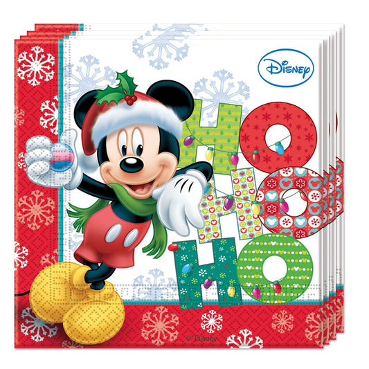 Χριστουγεννιάτικες Χαρτοπετσέτες Mickey &amp; Minnie (20 τεμ)