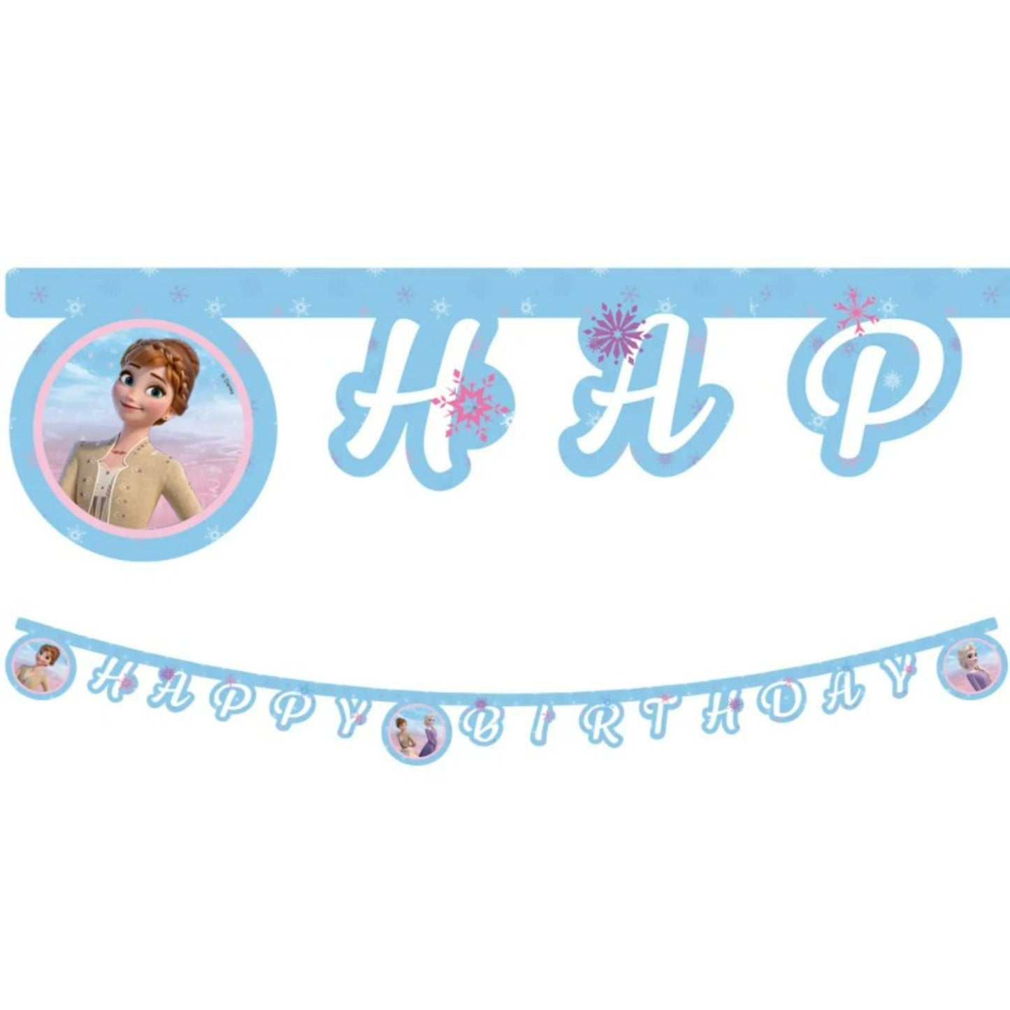 Frozen Γιρλάντα Happy Birthday 2m