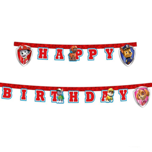 Γιρλάντα "Happy Birthday" Paw Patrol