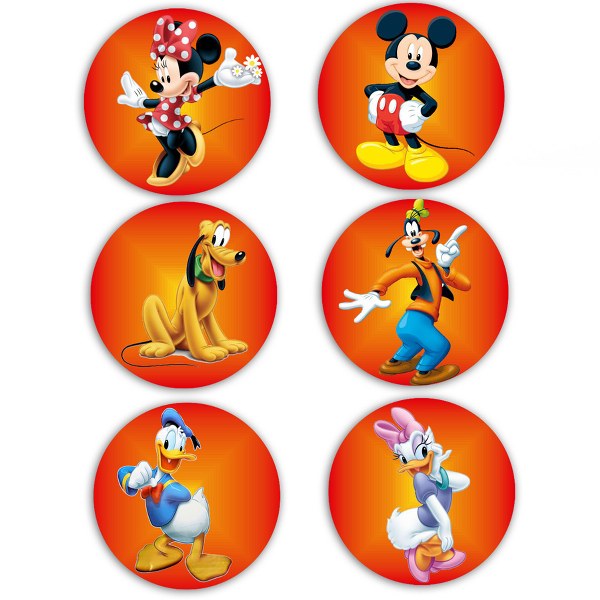 Χάρτινες Μάσκες Mickey Mouse (6 τεμ)