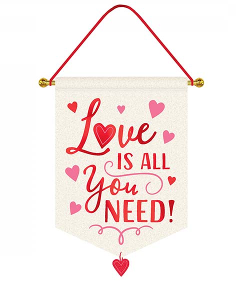 Αυτοκόλλητο αυτοκινήτου γάμου "All you need is love"