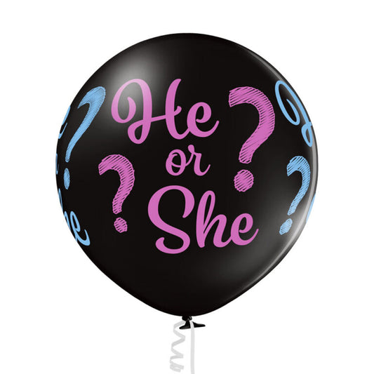 Μπαλόνι για Gender Reveal "He or She?"