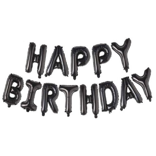 Σετ Μπαλόνια Γενεθλίων -“Happy Birthday” Μπλε Σκούρο (13 τεμ)