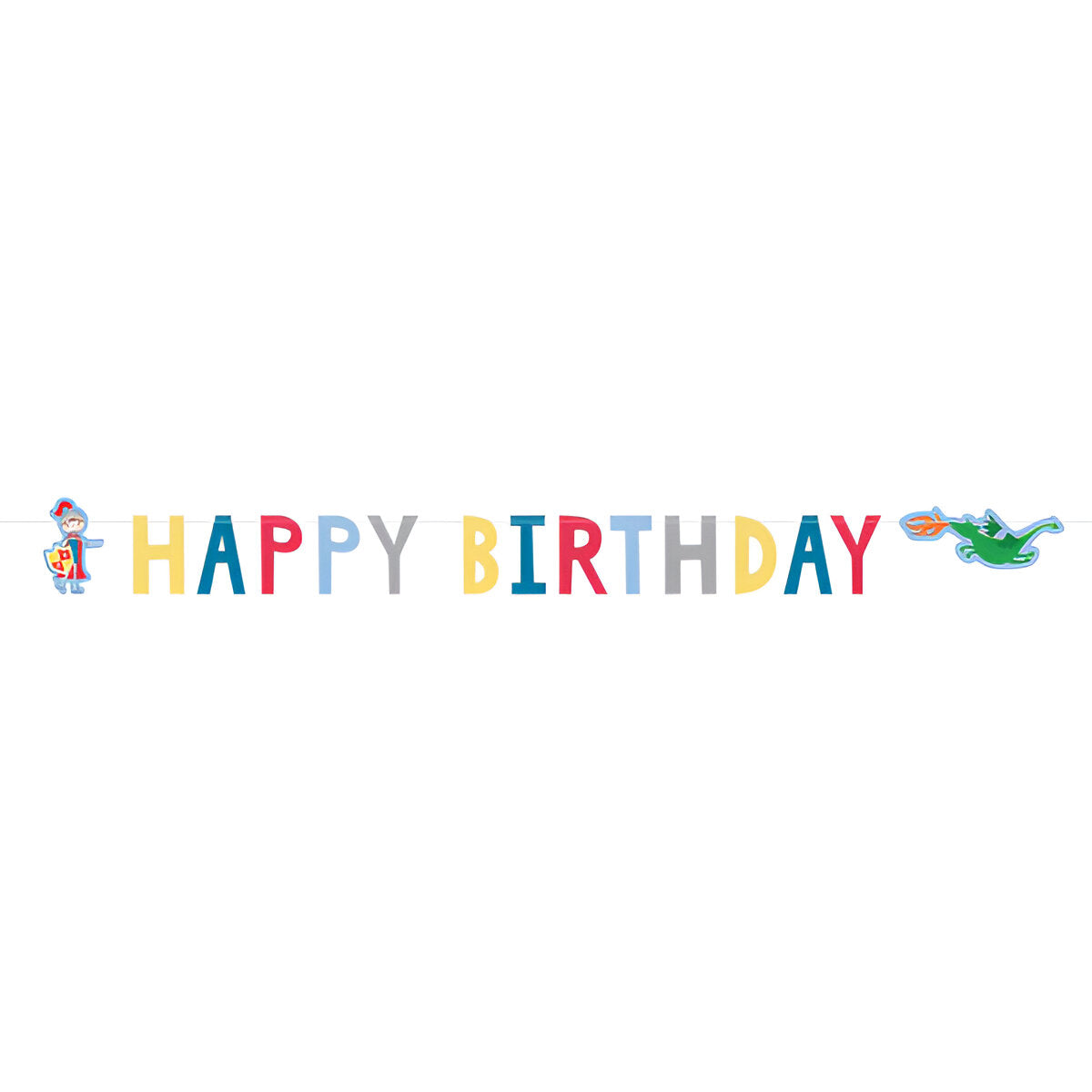 Μπάνερ Ιππότης "Happy Birthday" 160cm