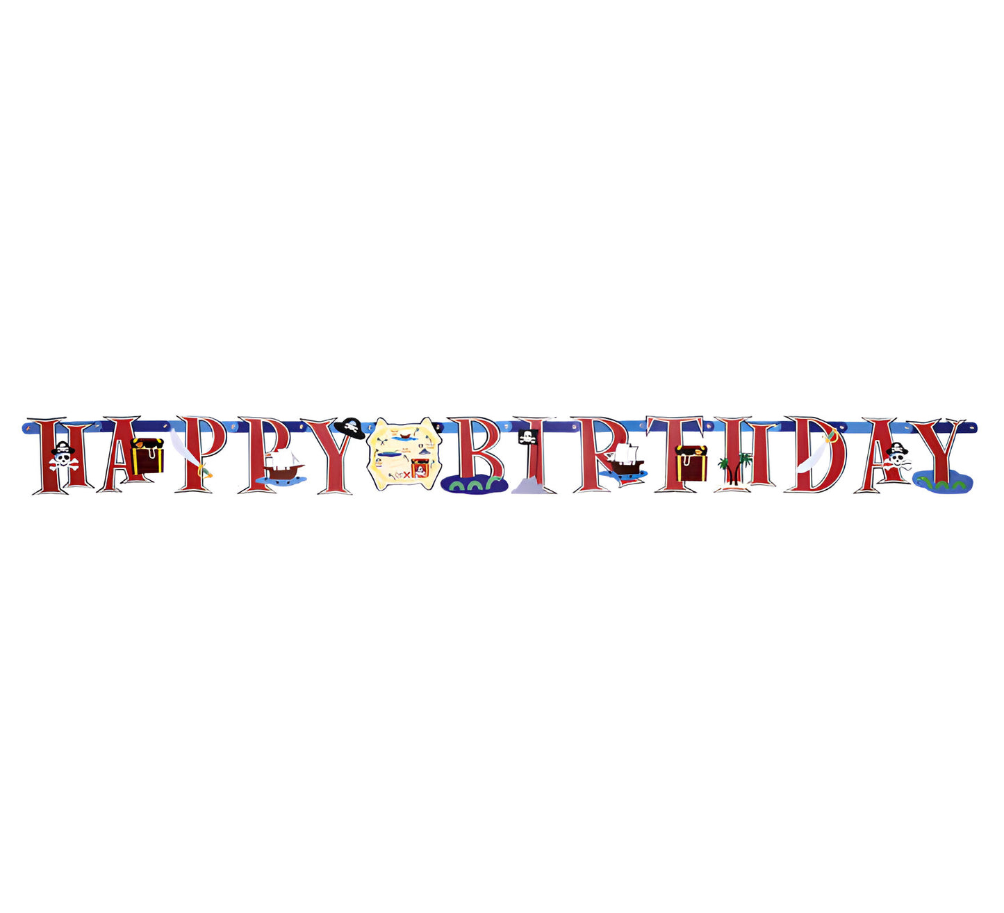 Γιρλάντα "Happy Birthday" Μονόκερος και Κάστρο 1,85m