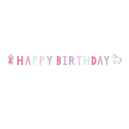 Μπάνερ Πριγκίπισσα "Happy Birthday" 150cm
