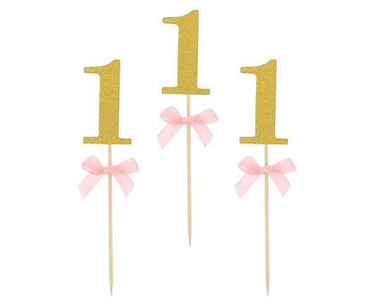 Οδοντογλυφίδες πάρτυ 1st Birthday γαλάζιο (10 τεμ)