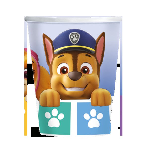 Πιάτα γλυκού Paw Patrol πατουσάκια (8 τεμ)