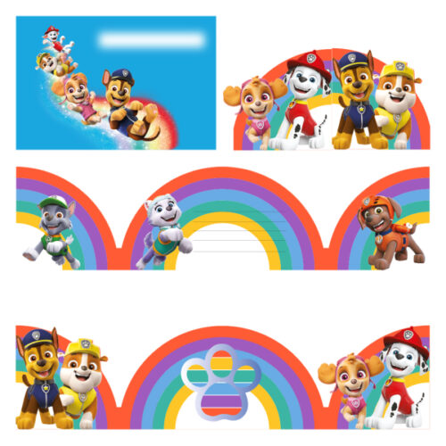 Πιάτα γλυκού Paw Patrol πατουσάκια (8 τεμ)