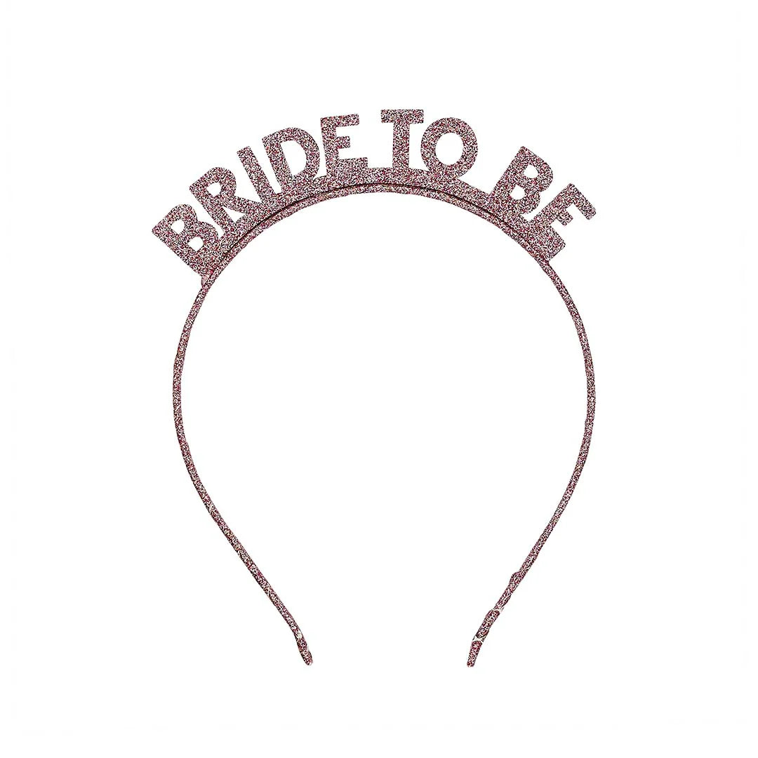 Rosegold Στέκα με γκλίτερ “Bride to Be”