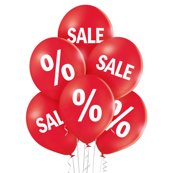 Σετ κόκκινα μπαλόνια SALE (6 τεμ)