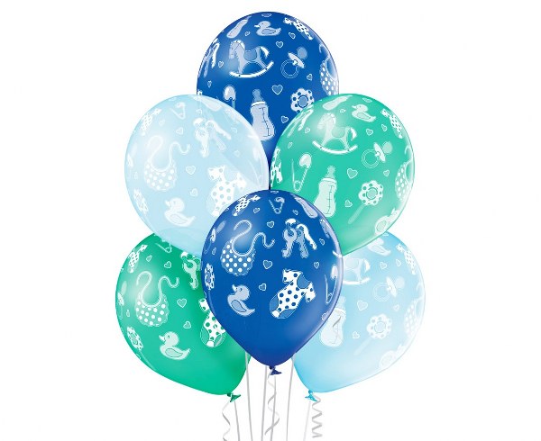 Σετ μπαλόνια Baby Shower Boy (6 τεμ)