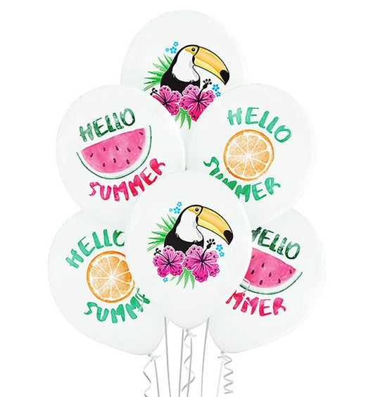 Σετ μπαλόνια Hello Summer (6 τεμ)