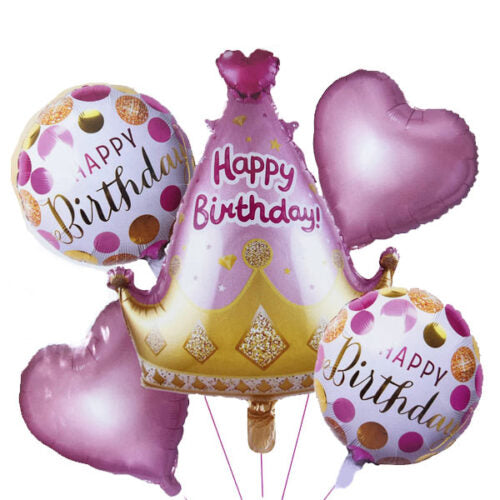 Σετ Μπαλόνια Happy Birthday (5 τεμ)