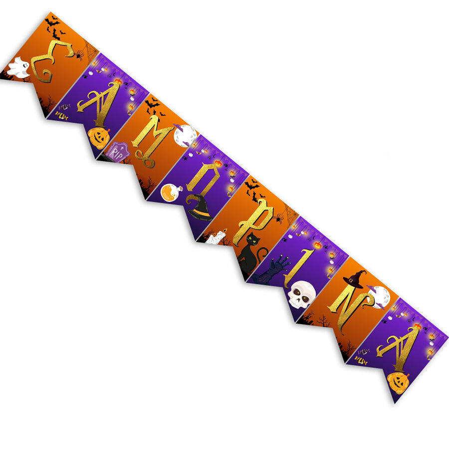 Στέκα Halloween μοβ Αράχνες