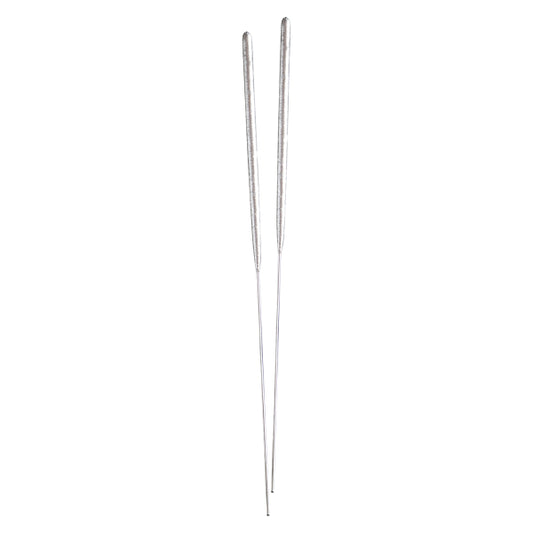 Στικάκια Sparkles 18cm - Ασημί Glitter (10 τεμ)