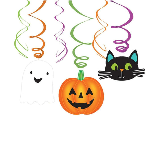 Swirl Διακοσμητικά Oροφής Halloween Friends (6 τεμ)