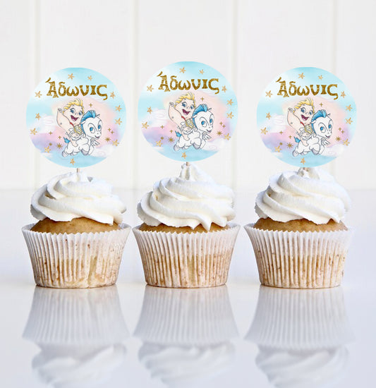 Topper Cupcake Baby Πριγκίπισσες (6 τεμ)