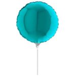 10" Mini Shape Μπαλόνι Γαλάζιο Περλέ Στρογγυλό