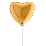 10" Mini Shape μπαλόνι Καρδιά Χρυσό σκούρο