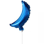 10" Mini Shape μπαλόνι Μπλε Φεγγάρι