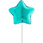 10" Mini Shape μπαλόνι Τυρκουάζ Αστέρι