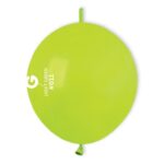 12" Λαχανί μπαλόνι Link-O-Loons με ουρίτσα (100 τεμ)