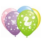 12" Μπαλόνι Παπάκι και Κουδουνίστρα