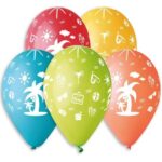 12" Μπαλόνι τυπωμένο Διακοπές (25 τεμ)