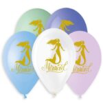 13" Μπαλόνι τυπωμένο χρυσή Γοργόνα (25 τεμ)