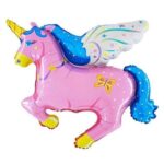 14'' Mini Shape μπαλόνι Ροζ Μονόκερος