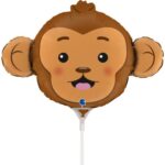 14" Mini Shape Μπαλόνι κεφάλι Μαϊμούς