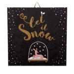 Χριστουγεννιάτικο Καδράκι Let it snow