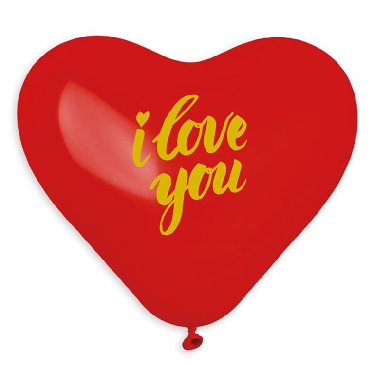 CREATOR: gd-jpeg v1.0 (using IJG JPEG v62), quality = 82 17" Μπαλόνι Καρδιά I Love You χρυσό - Image 1