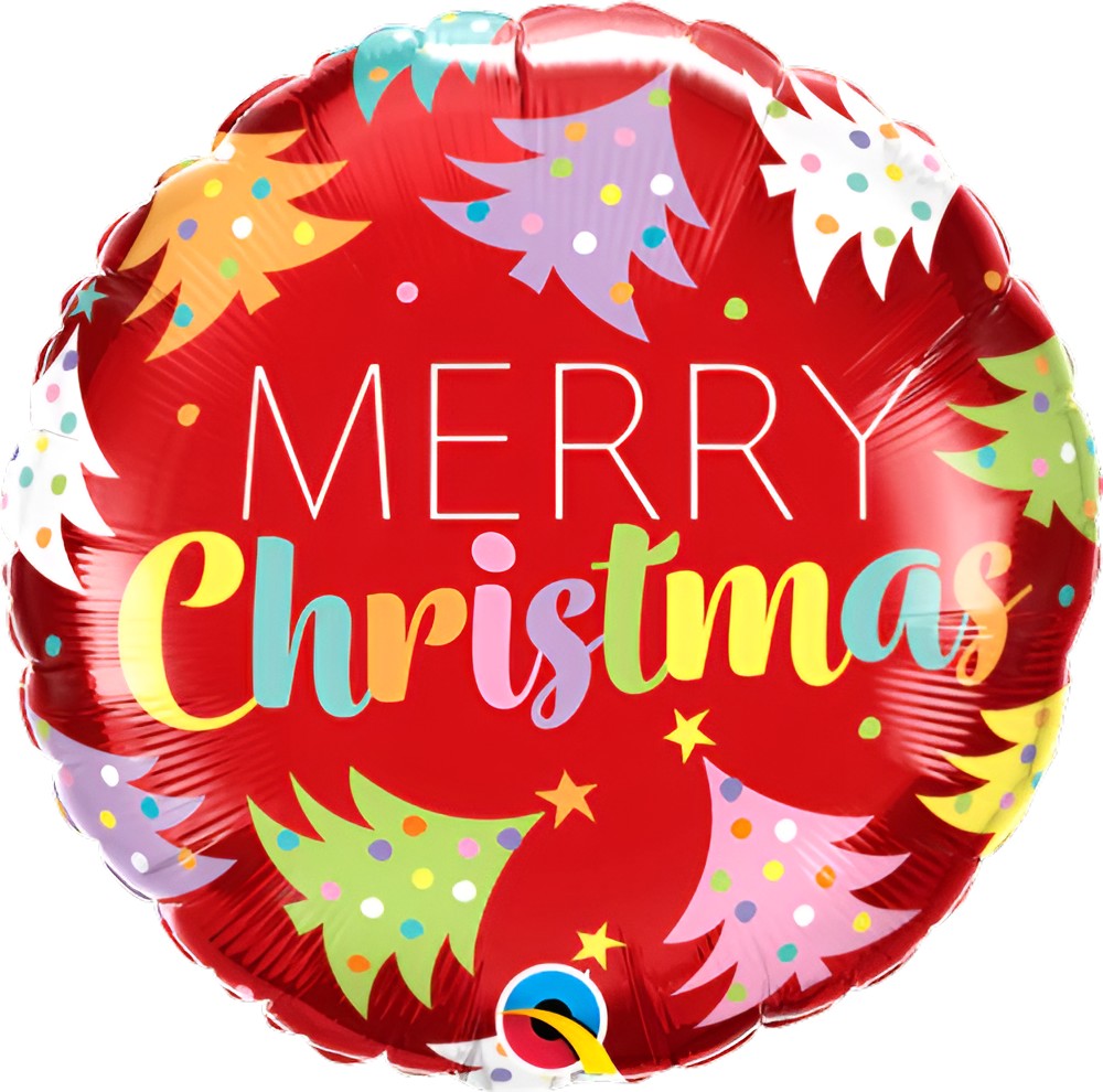 18-mpaloni-christoigenniatika-dentrakia-merry-christmas-_1 18'' Μπαλόνι Χριστουγεννιάτικα δεντράκια ''Merry Christmas'' - Image 1