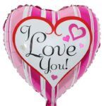 18'' Μπαλόνι καρδιά Ι Love You ροζ-φούξια