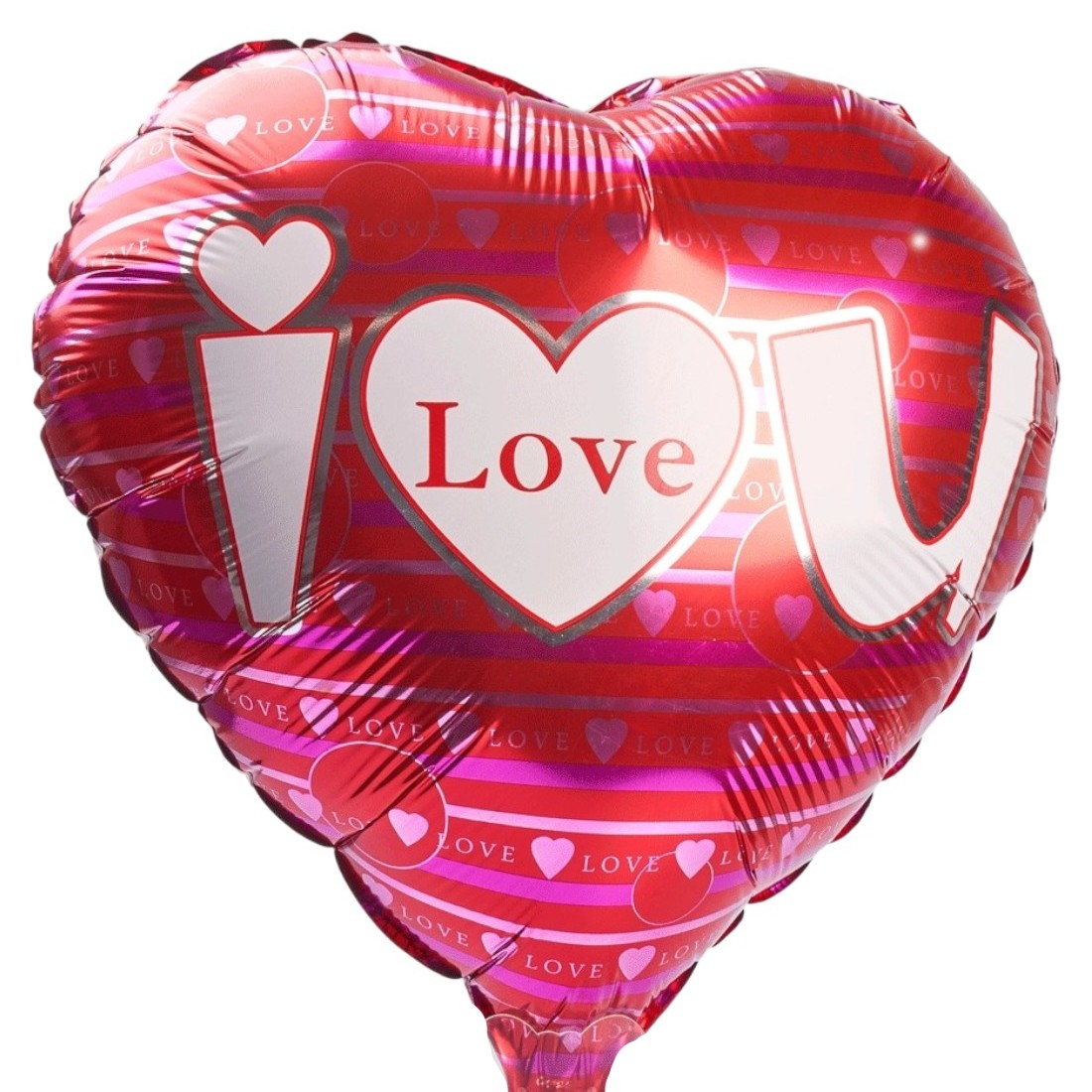18-mpaloni-kardia-i-love-you-roz-phoiksia_1 18'' Μπαλόνι Καρδιά 'I Love You' Ροζ - Φούξια - Image 1