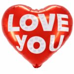 18'' Μπαλόνι καρδιά Ι Love You sign