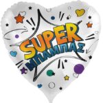 18'' Μπαλόνι καρδιά Super Μπαμπάς