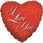 18'' Μπαλόνι Κόκκινη Καρδιά 24K Love