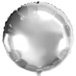 18" Μπαλόνι Ασημί Στρογγυλό