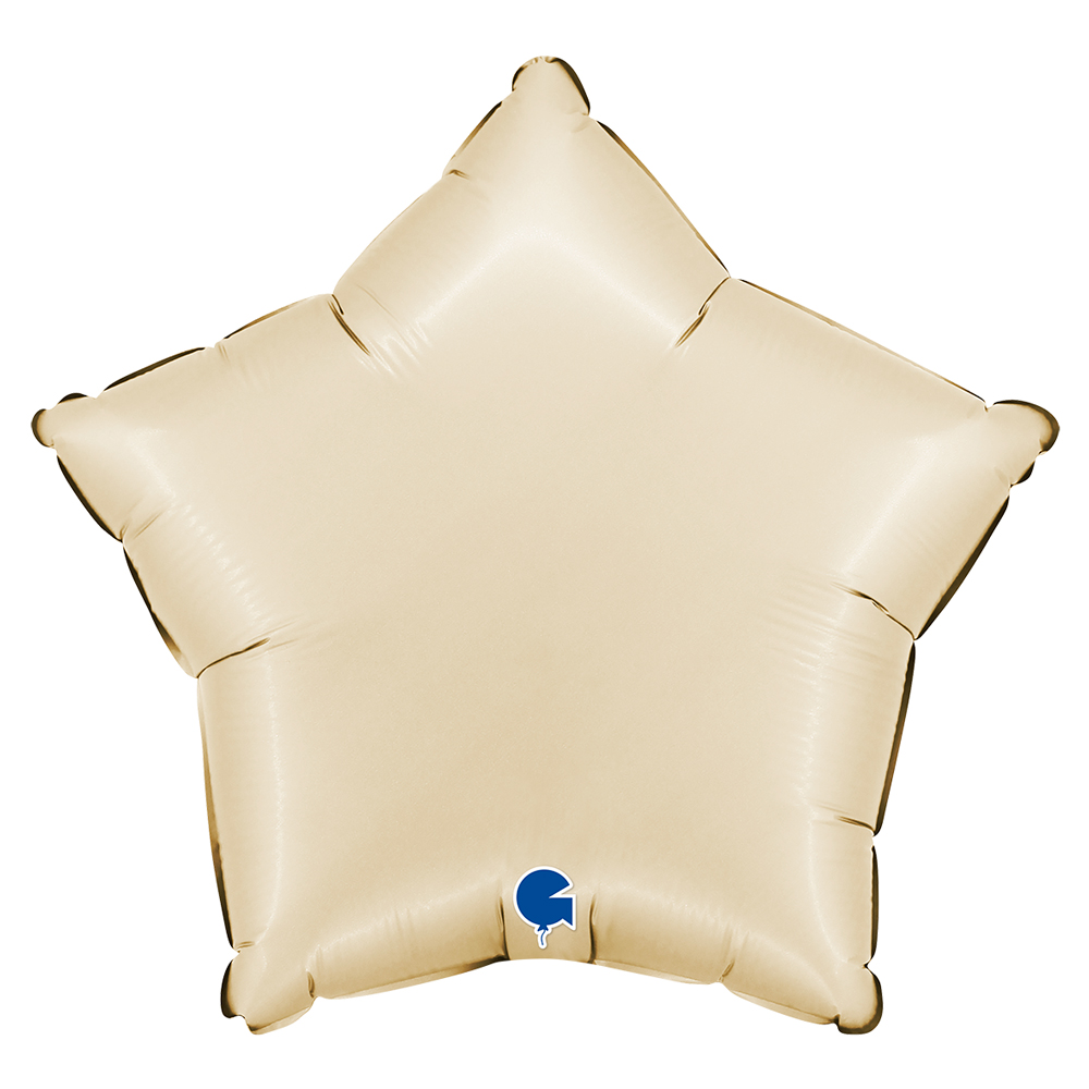 18_-mpaloni-asteri-krem-satin_1 18″ Μπαλόνι Aστέρι Κρεμ Satin - Image 1