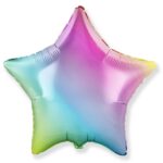18" Μπαλόνι Αστέρι παστέλ Ουράνιο Τόξο