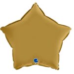 18" Μπαλόνι αστέρι σατέν χρυσό