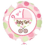 18" Μπαλόνι Baby Girl Καρότσι
