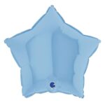 18" Μπαλόνι γαλάζιο ματ αστέρι
