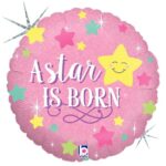 18" Μπαλόνι γέννησης A star is born ροζ